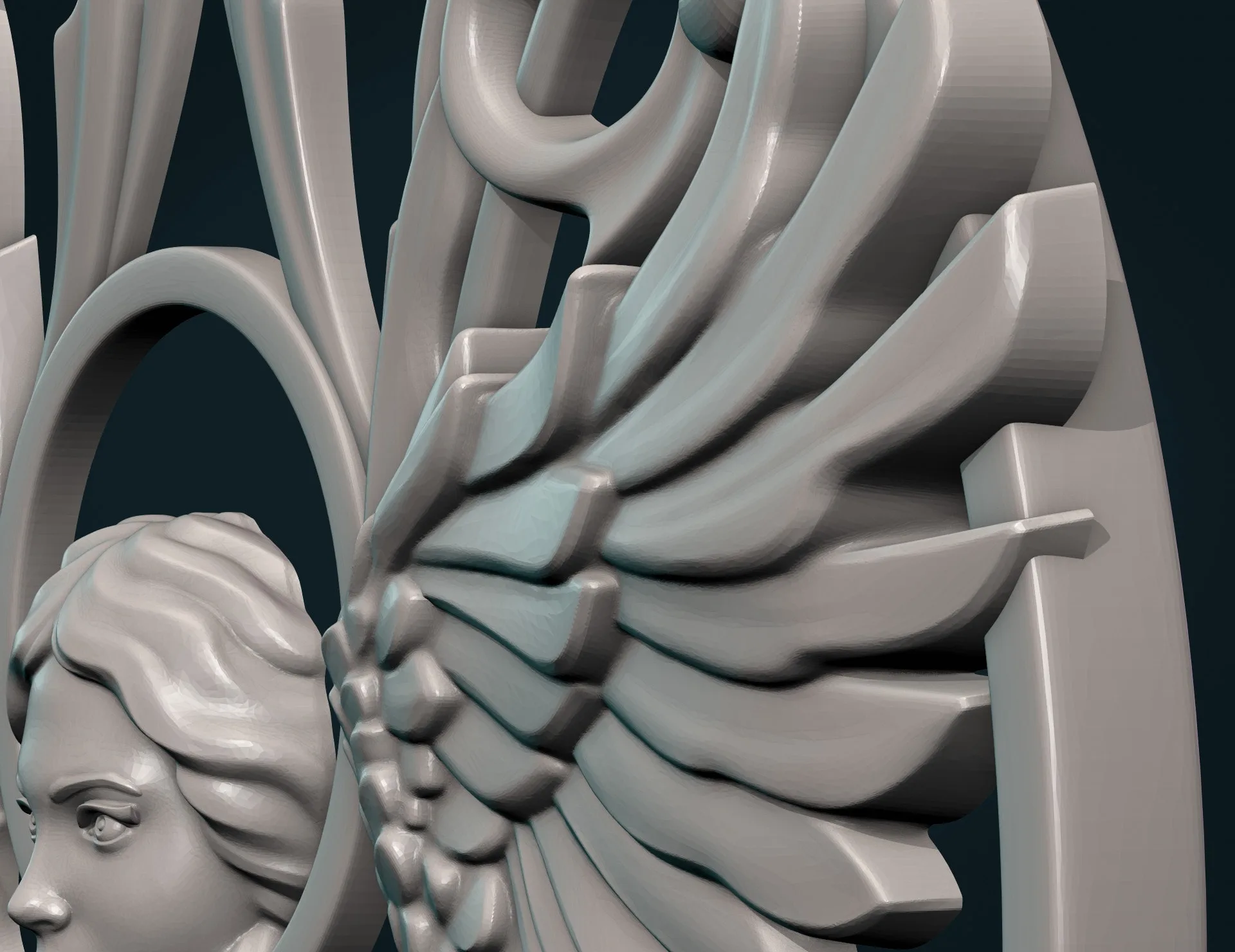 Angel Relief II - 3D Model