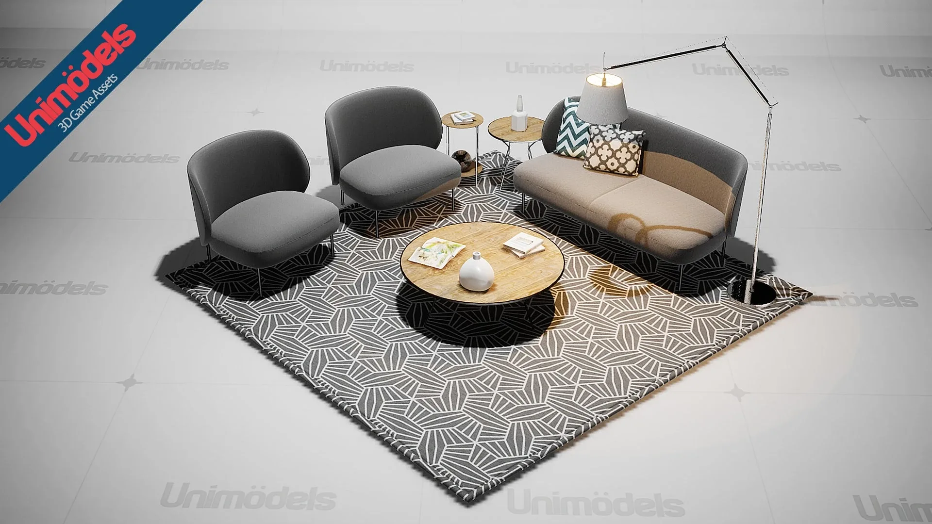 Unimodels Sofas & Decorations Vol. 1 for UE4