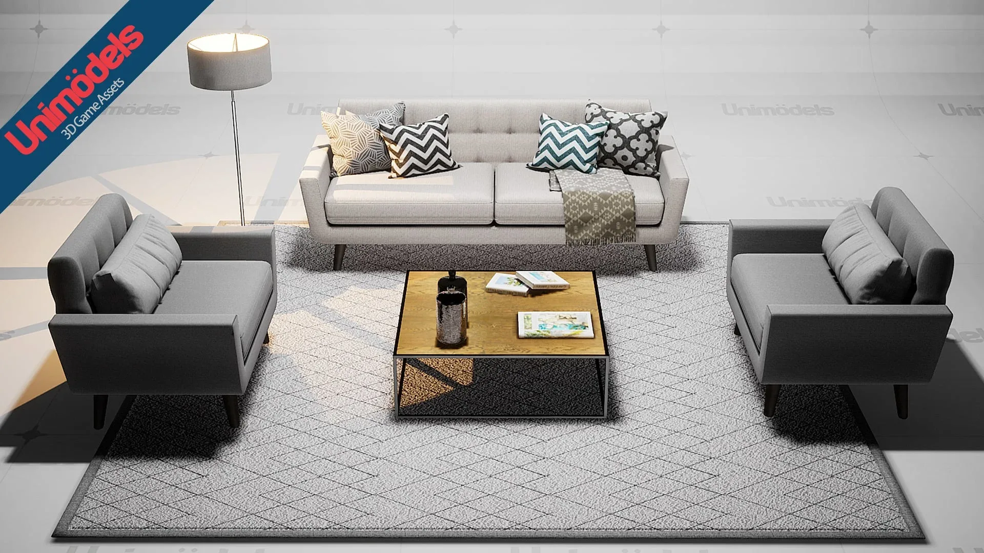 Unimodels Sofas & Decorations Vol. 1 for UE4