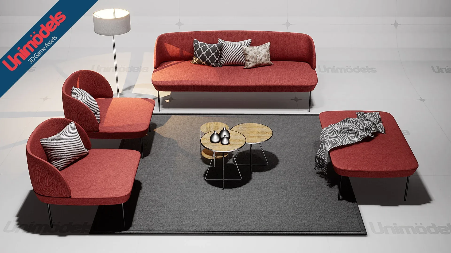 Unimodels Sofas & Decorations Vol. 1 for UE4