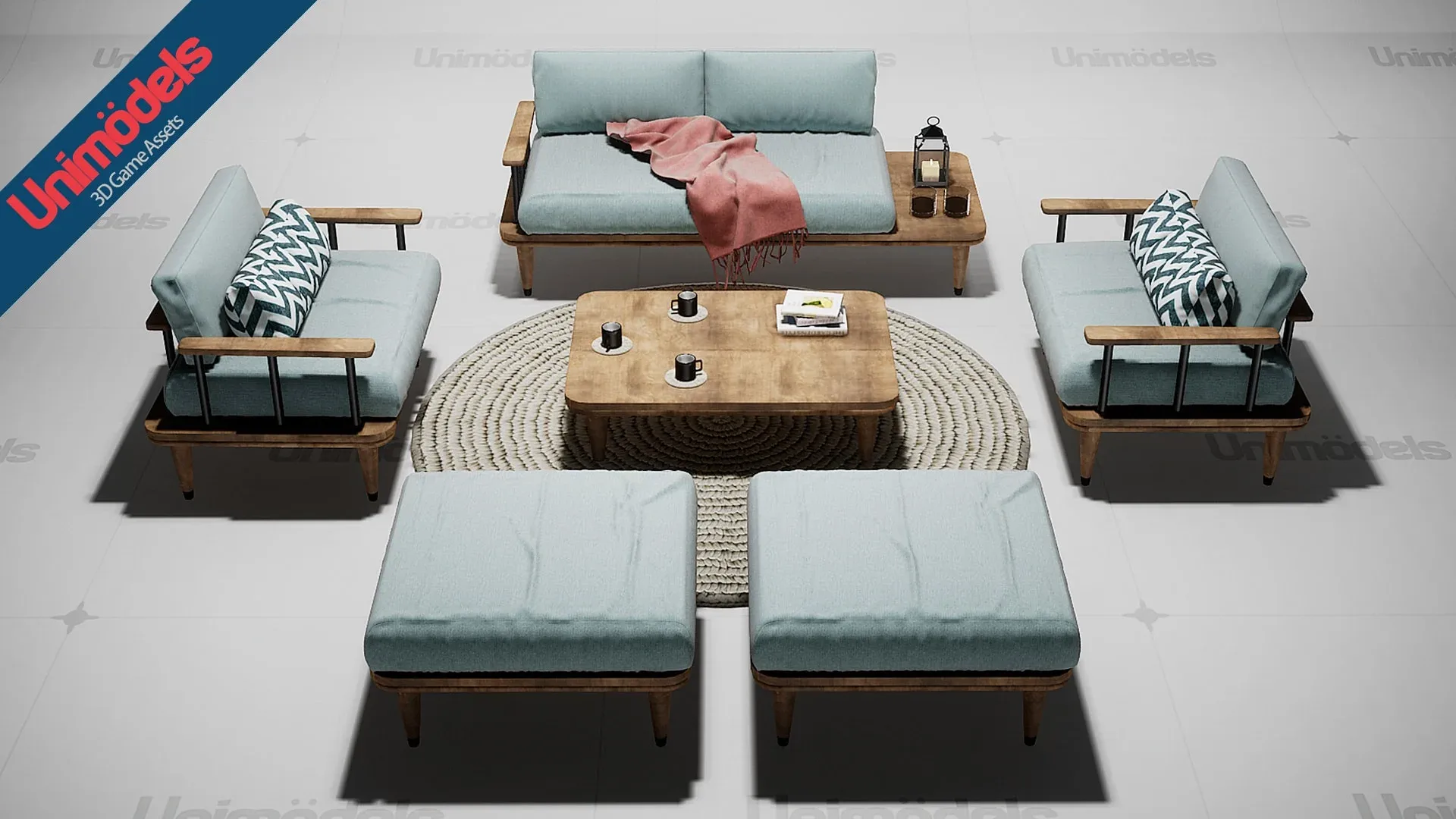 Unimodels Sofas & Decorations Vol. 1 for UE4