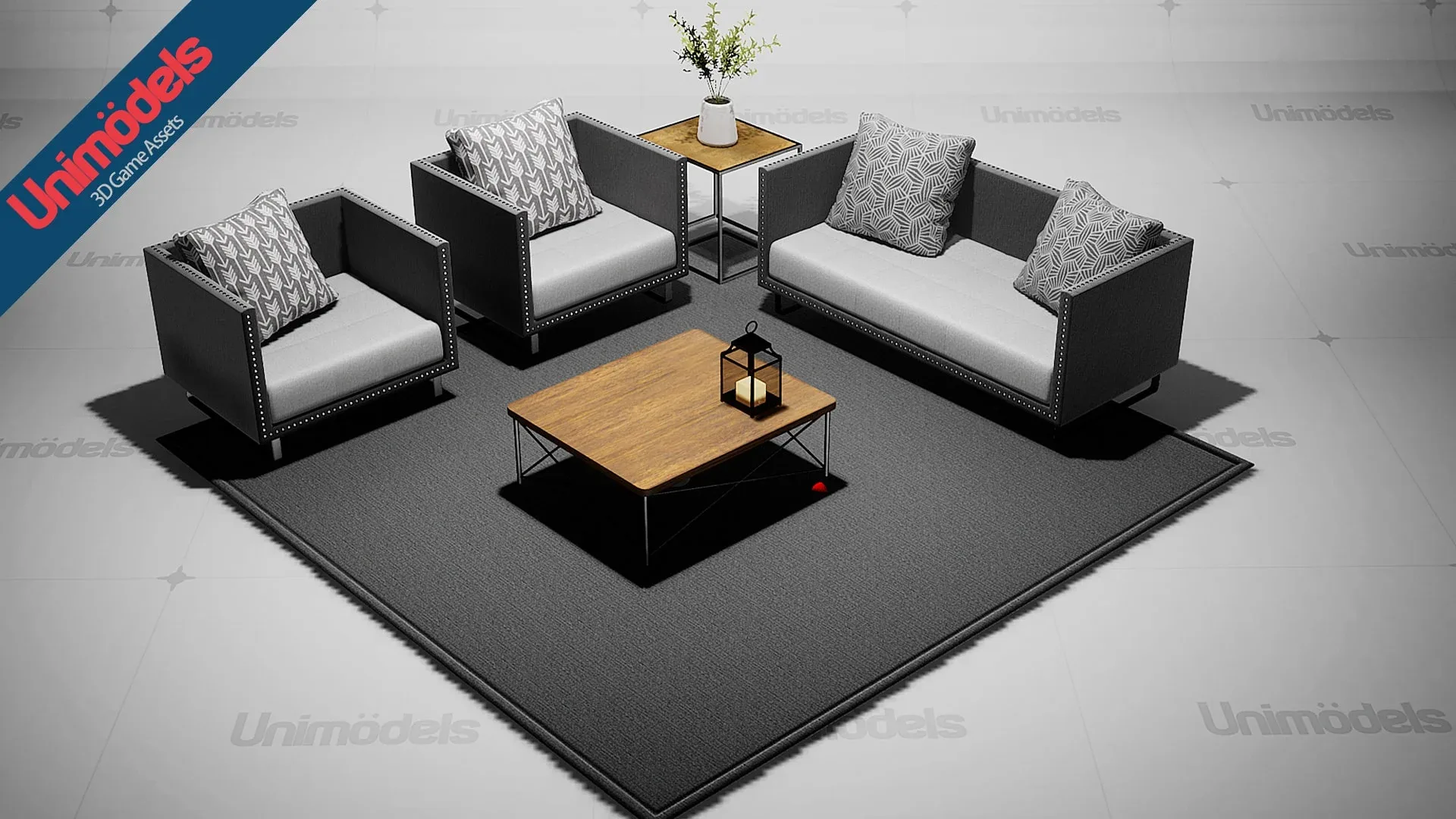 Unimodels Sofas & Decorations Vol. 1 for UE4