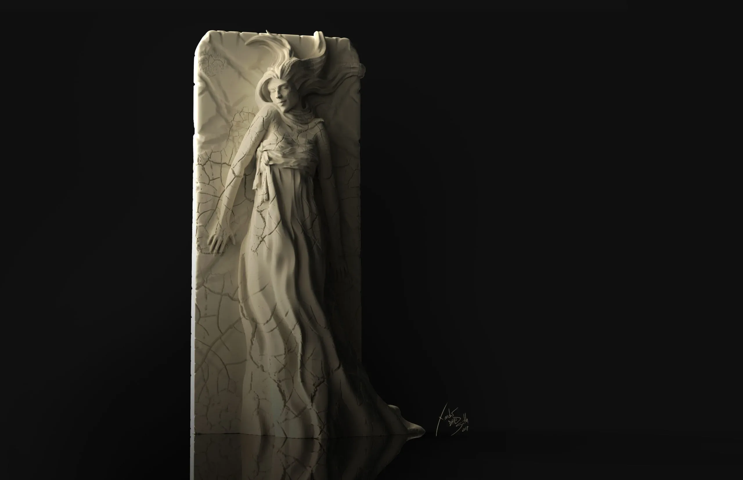 Plaster Girl Sculpture 3D Print Files