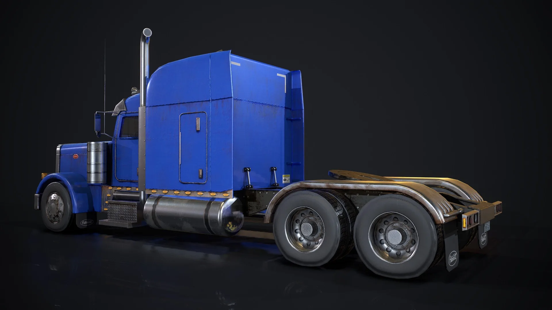 American Peterbilt Truck - Low Poly