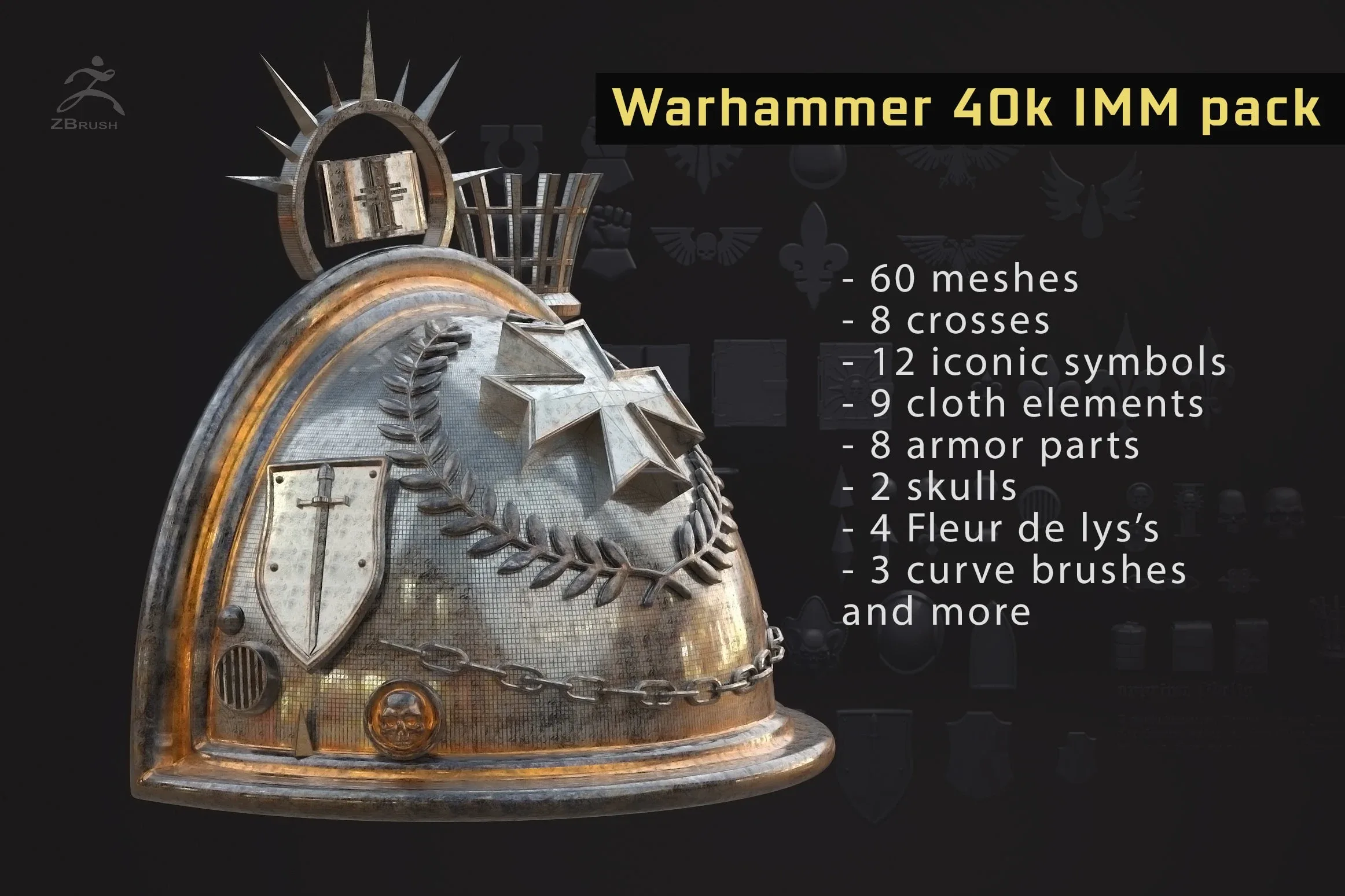 Warhammer 40k IMM Brushpack - 60+ Meshes