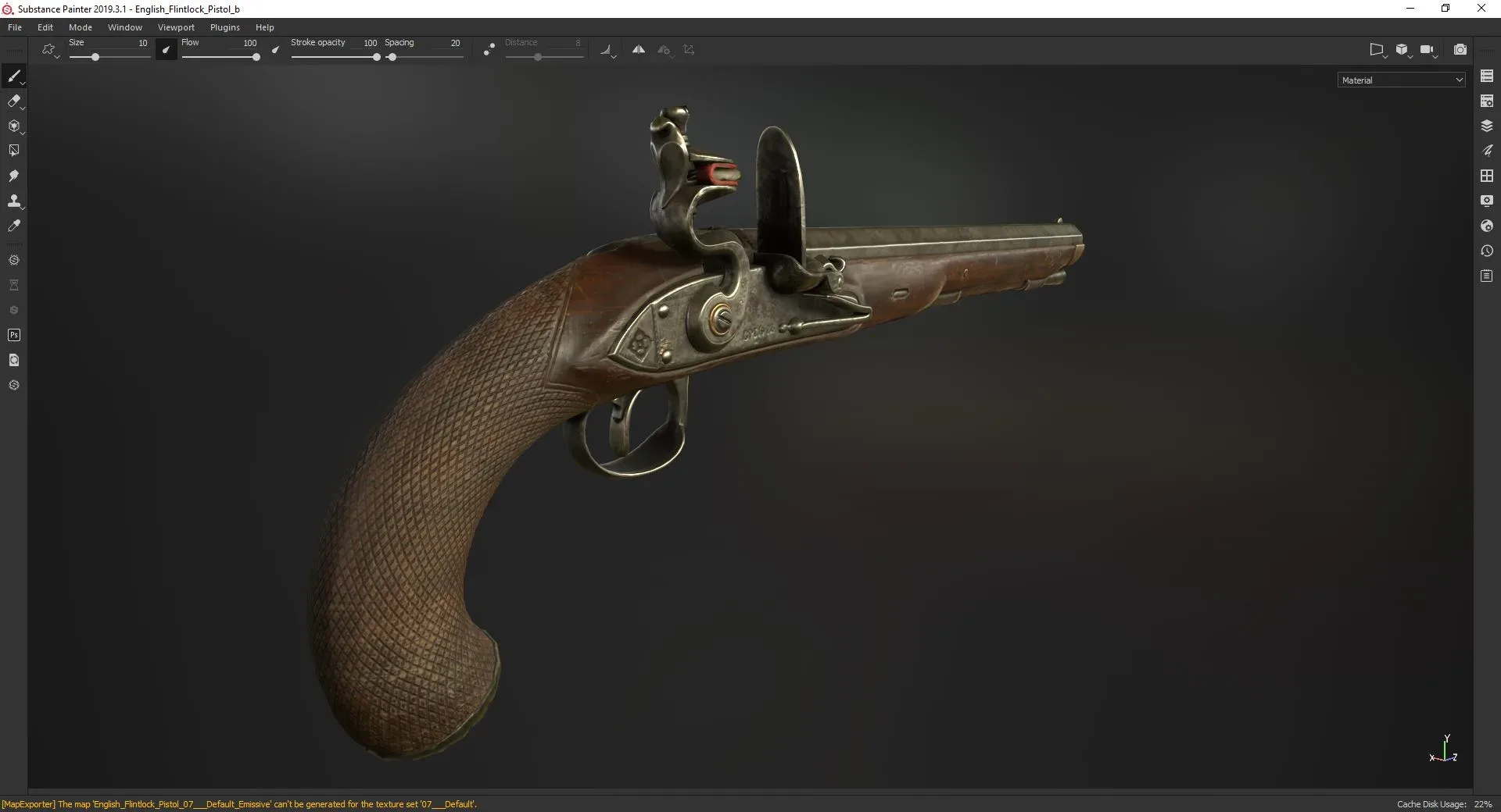 Real Time Flintlock Pistol