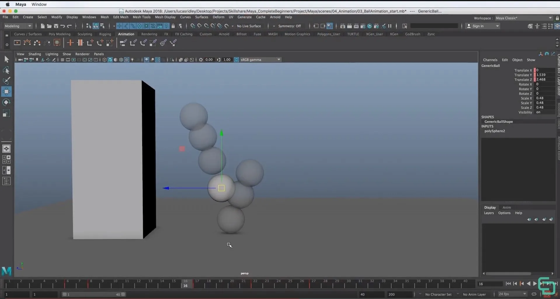 Maya for Beginners: Animation