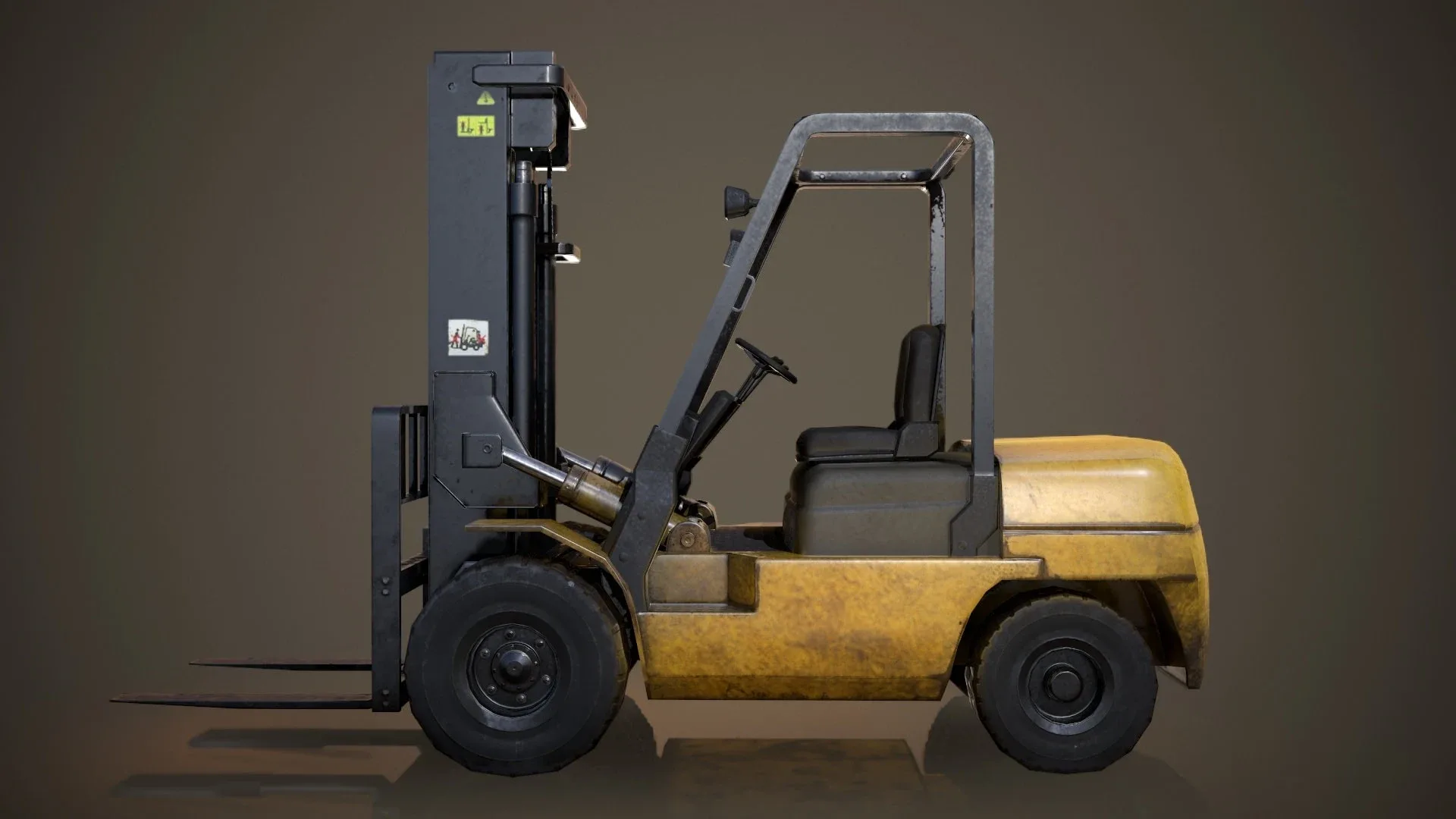 Forklift Truck - Low Poly