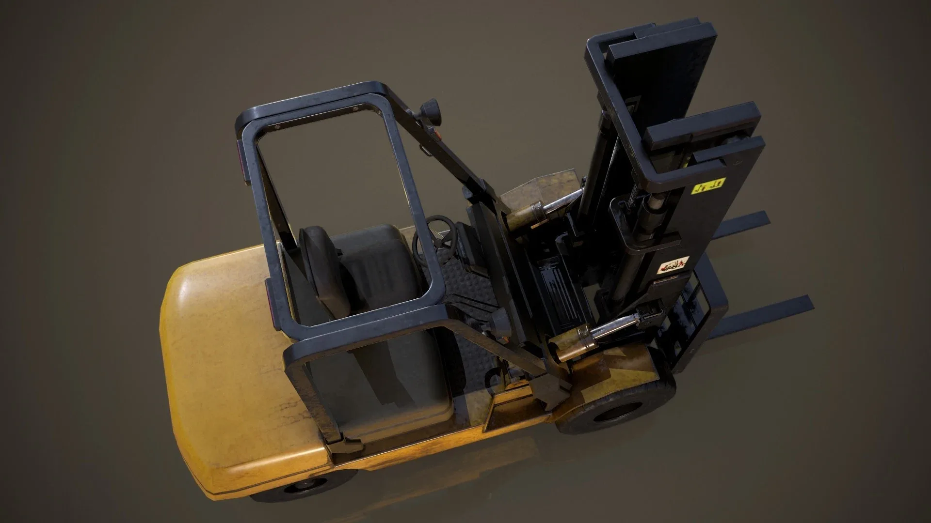 Forklift Truck - Low Poly