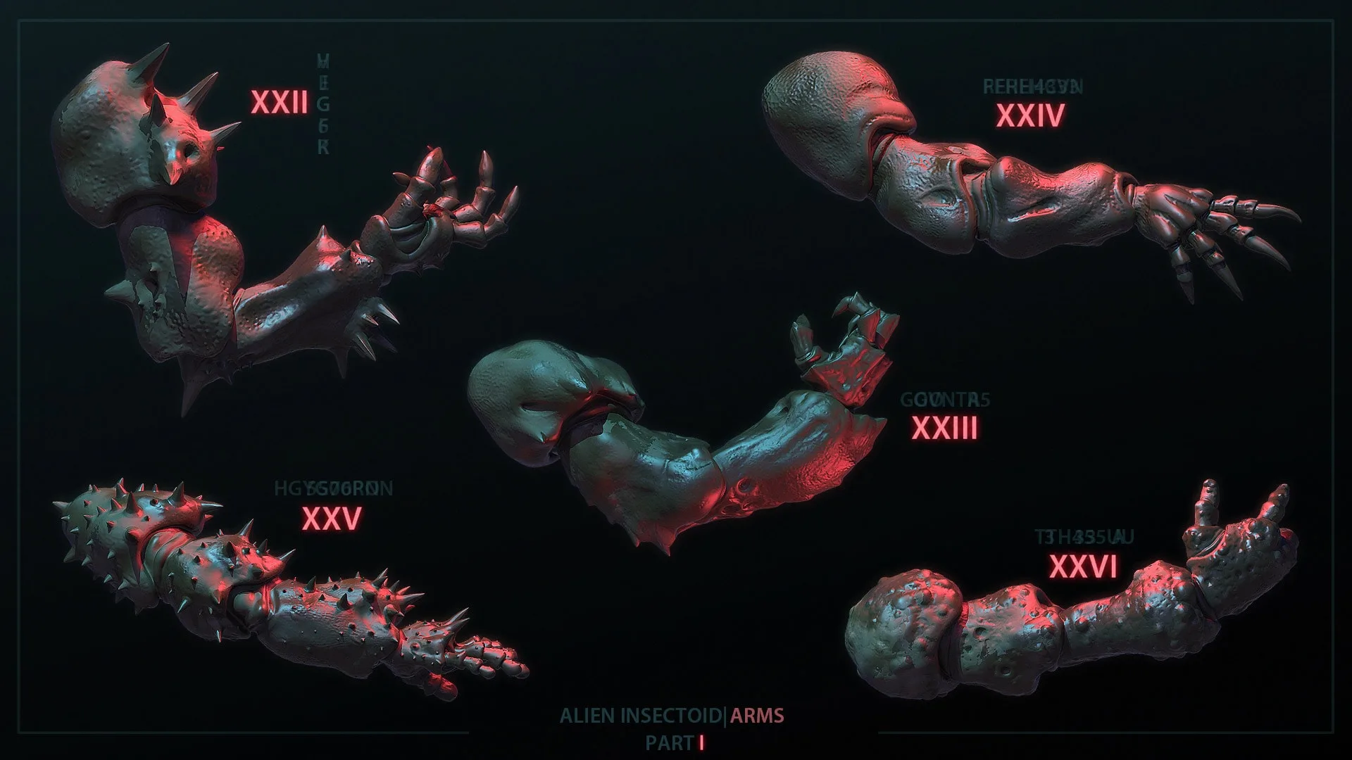 Alien Insectoid Arms – 30 IMM Brushes Part I