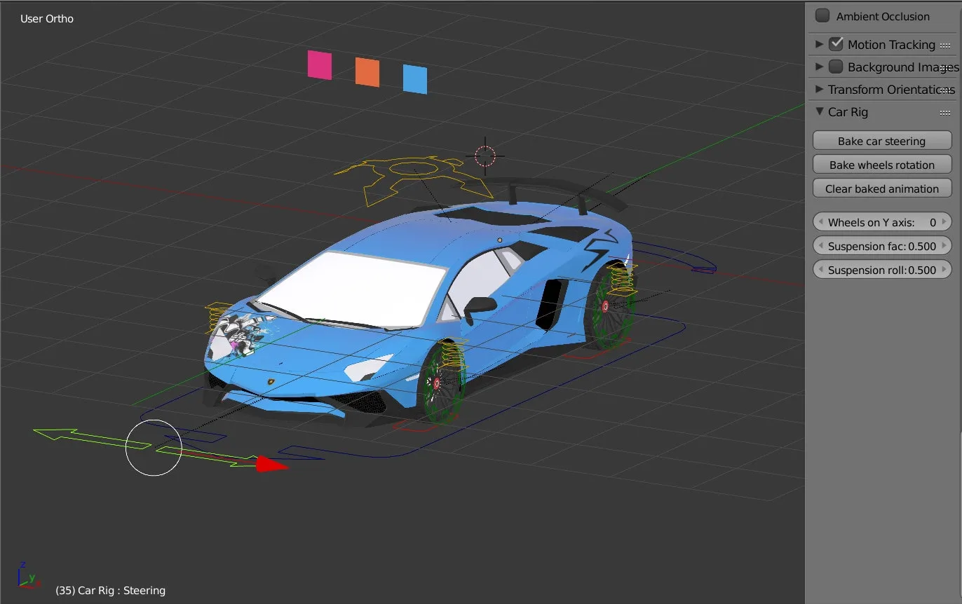 Lamborghini Aventador SV - Fully Rigged