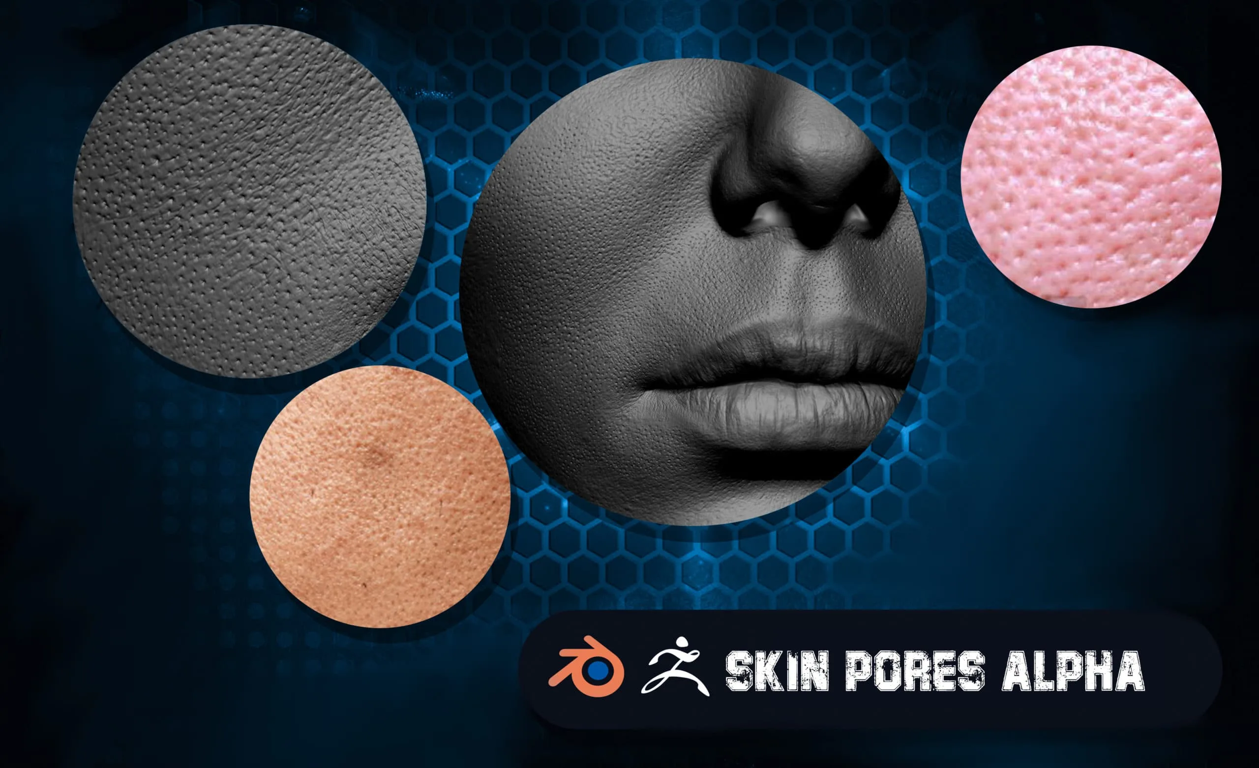 Skin Pores For ZBrush & Blender