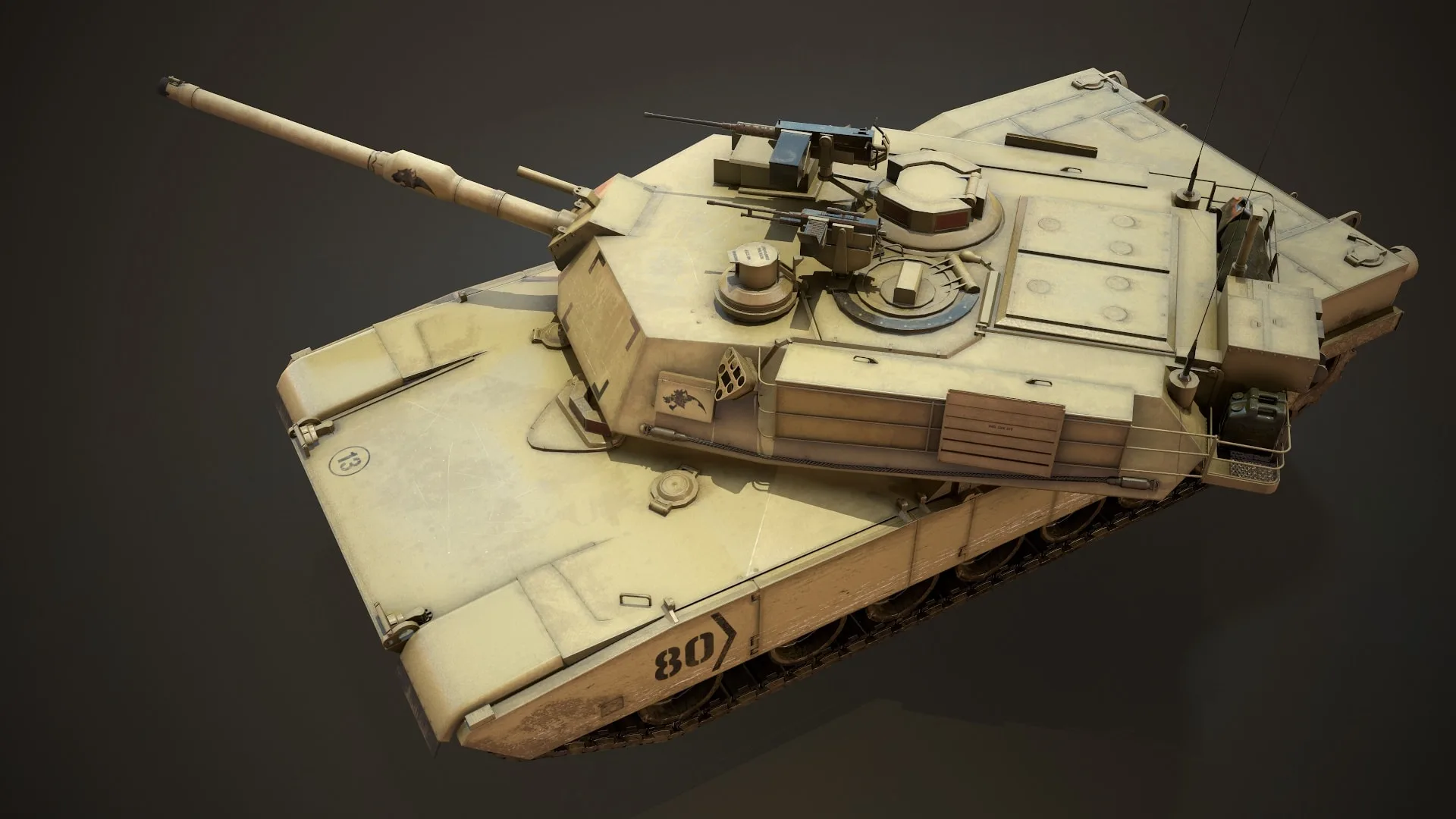 M1A2 Abrams Tank - Low Poly