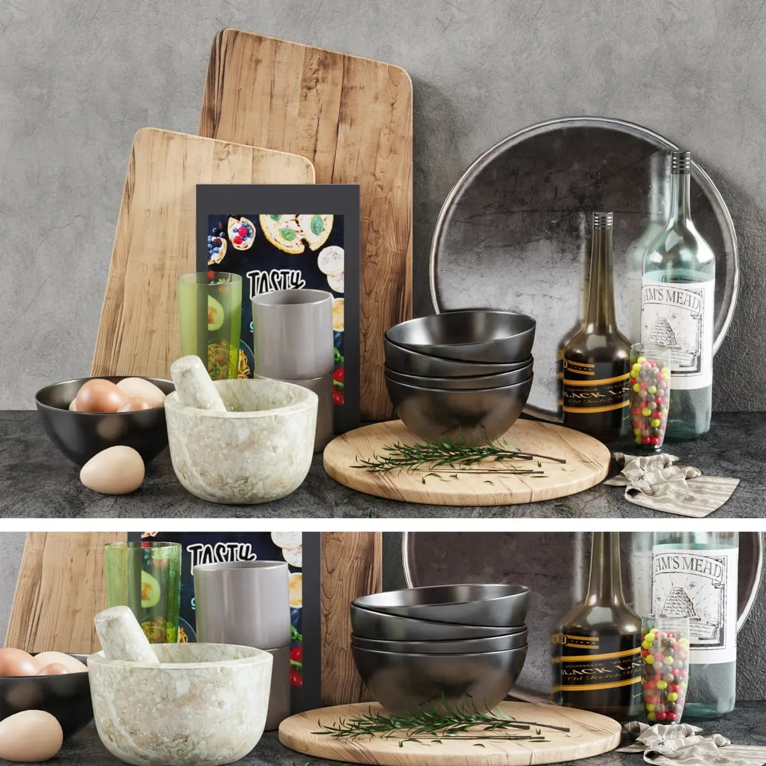 Kitchen Decorative Set 01