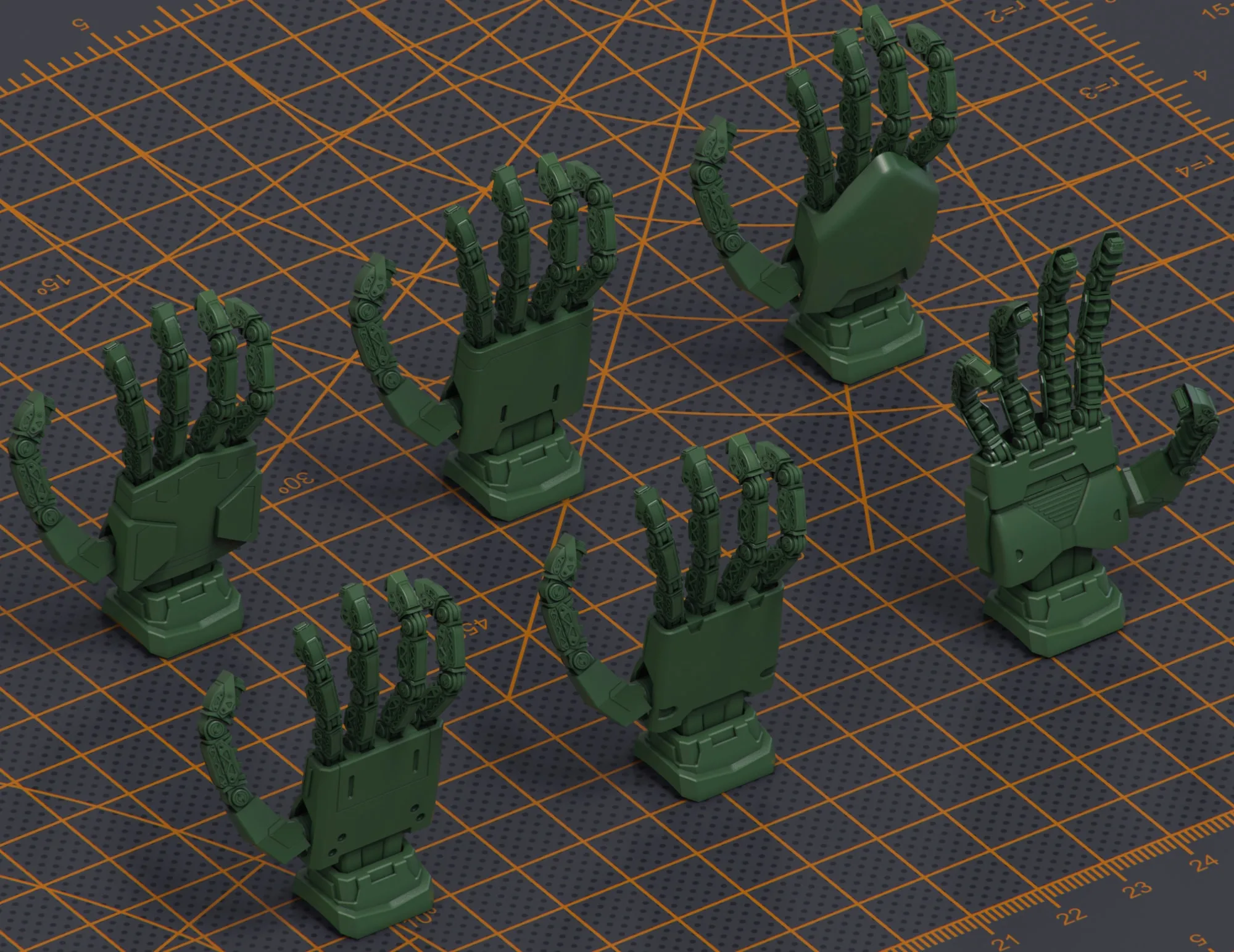 Mech Warrior Hard Surface Kitbash Kit 2