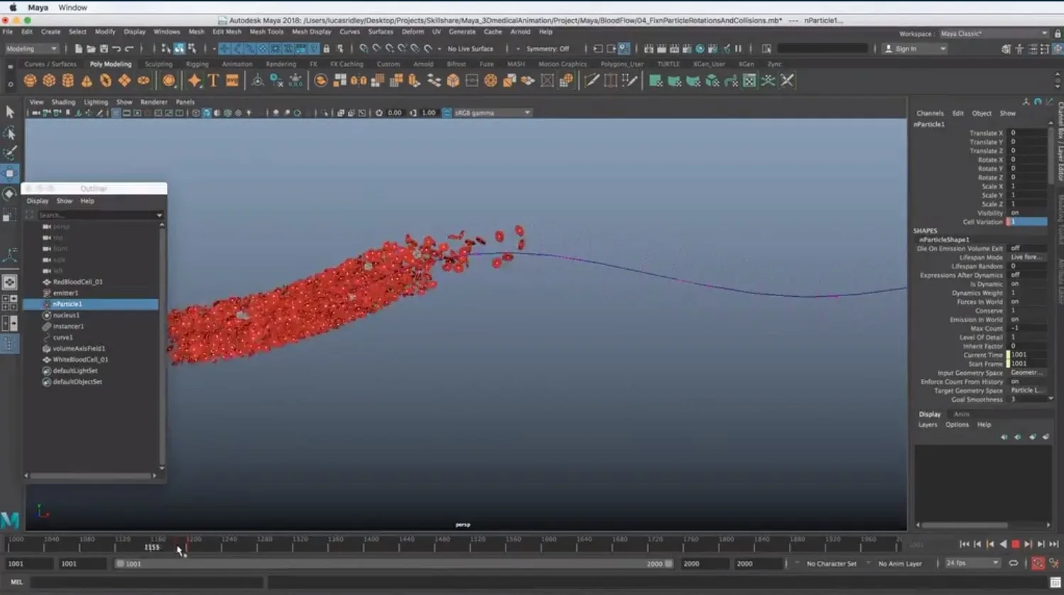 3D Medical Animation In Autodesk Maya