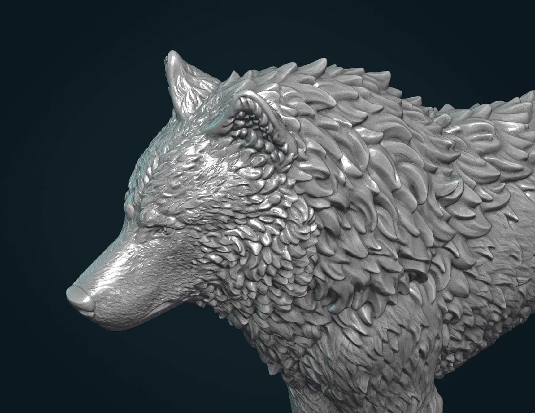 Wolf IV 3D Print Ready