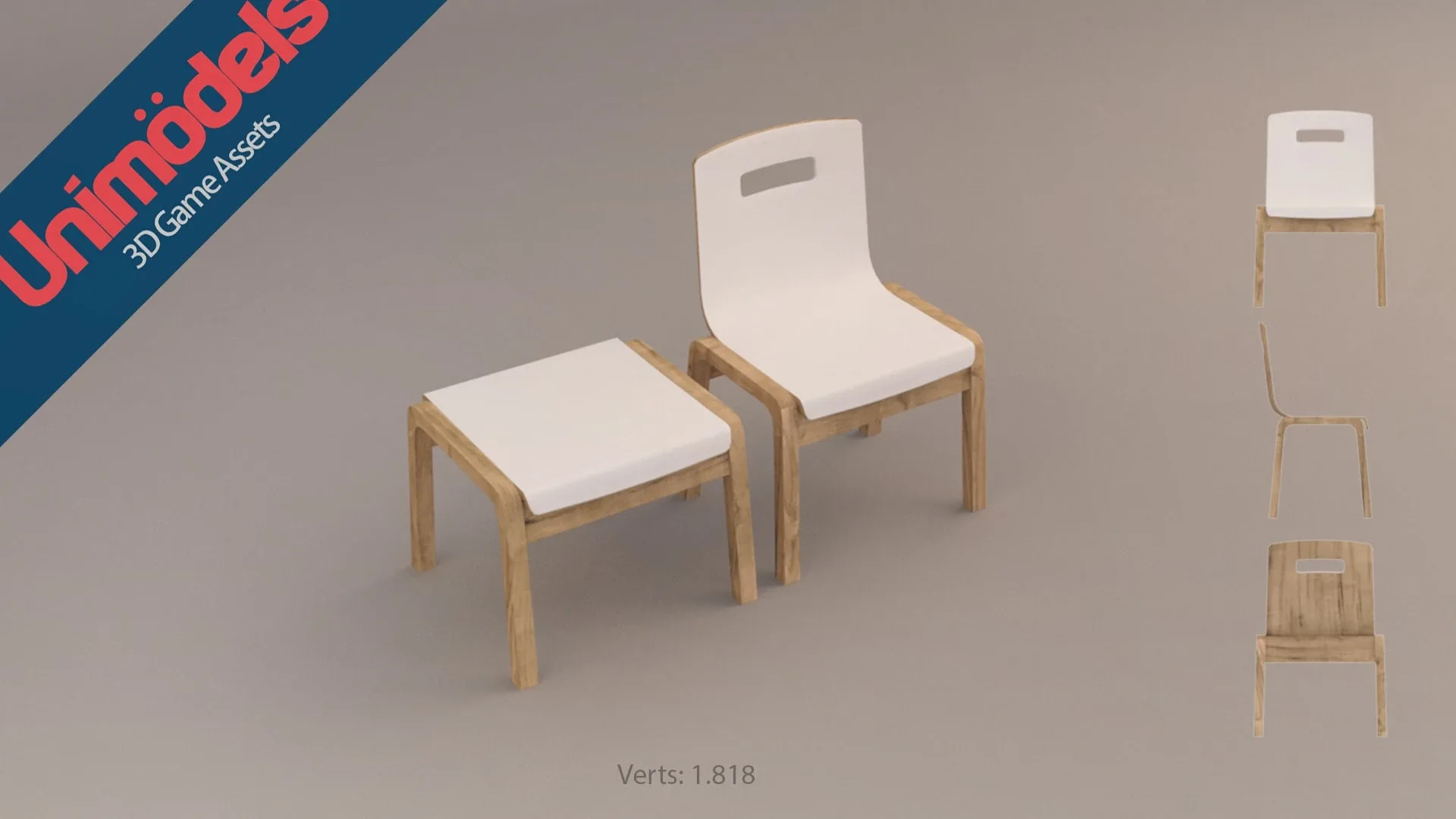 Unimodels Chairs & Tables Vol. 2 for Unity