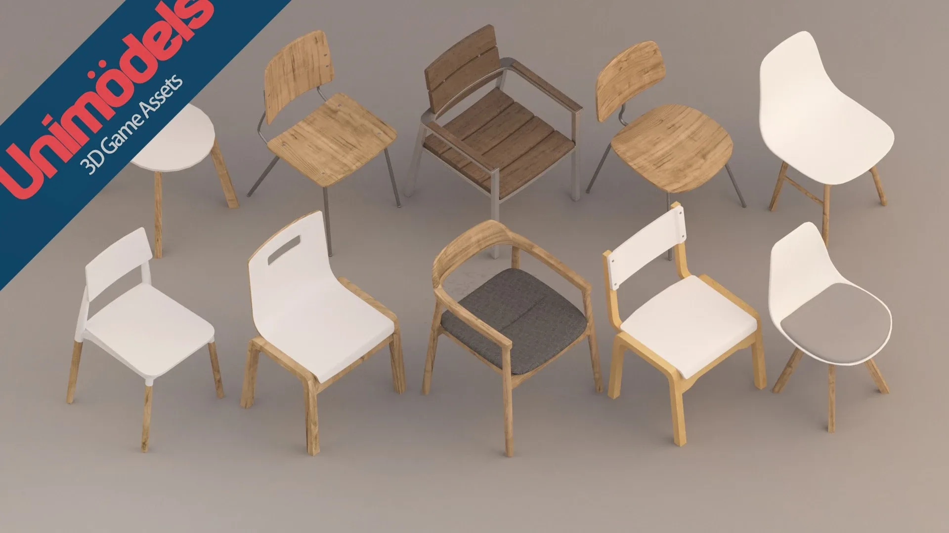 Unimodels Chairs & Tables Vol. 2 for Unity