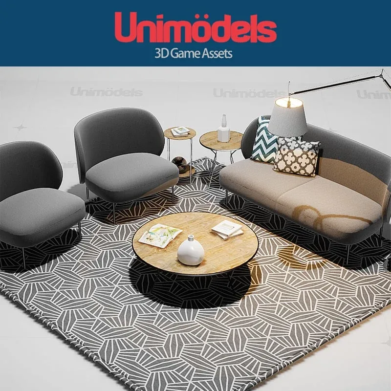 Unimodels Sofas & Decorations Vol. 1 for Unity