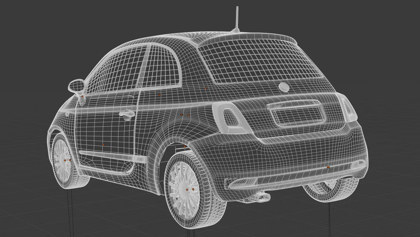 Fiat 500 - Rigged Car