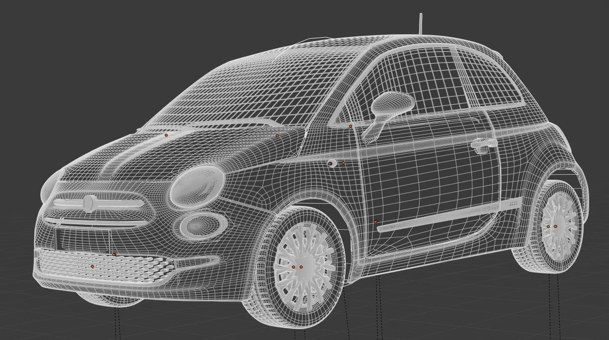 Fiat 500 - Rigged Car