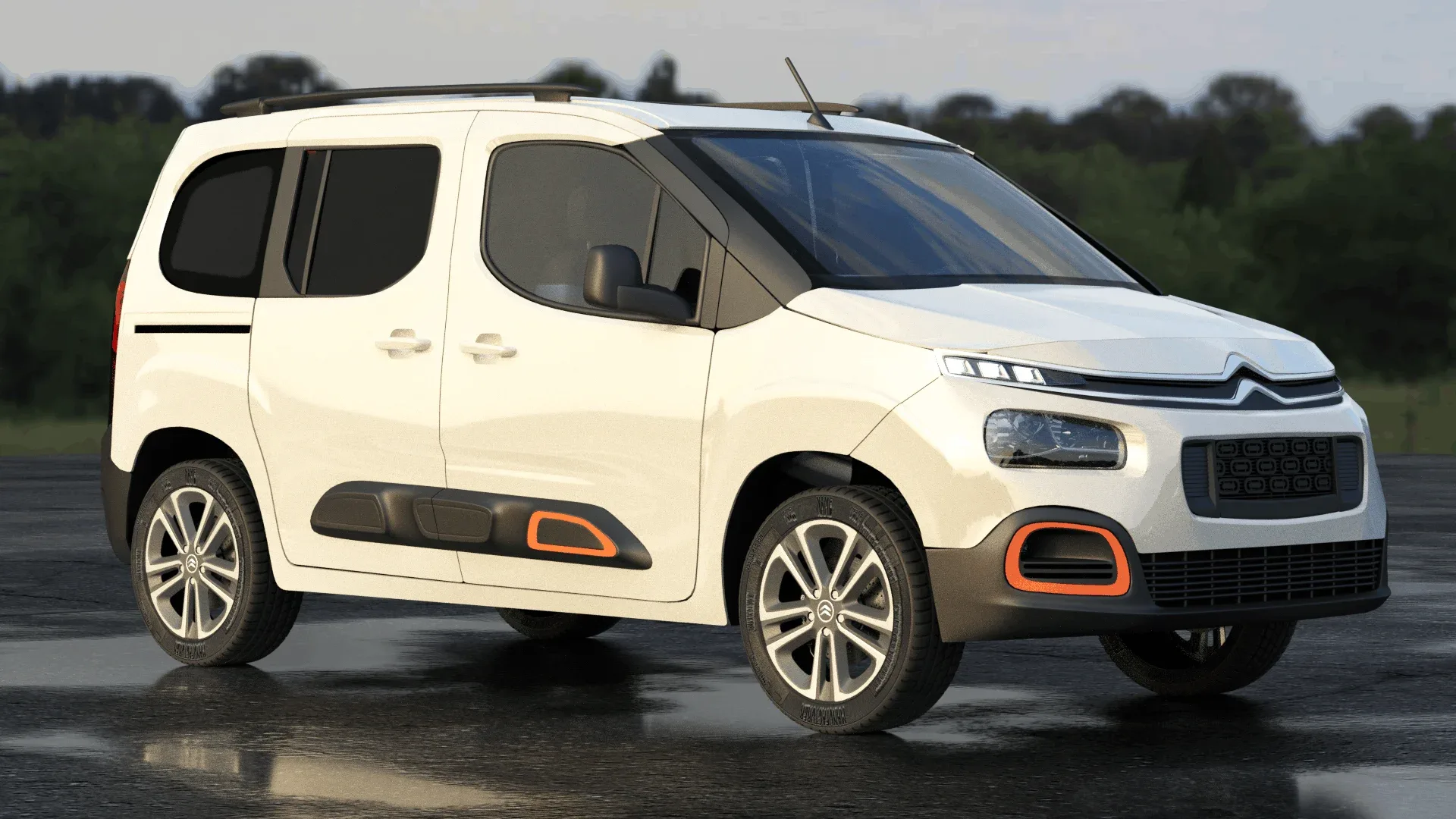 Citroen Berlingo - Rigged Car