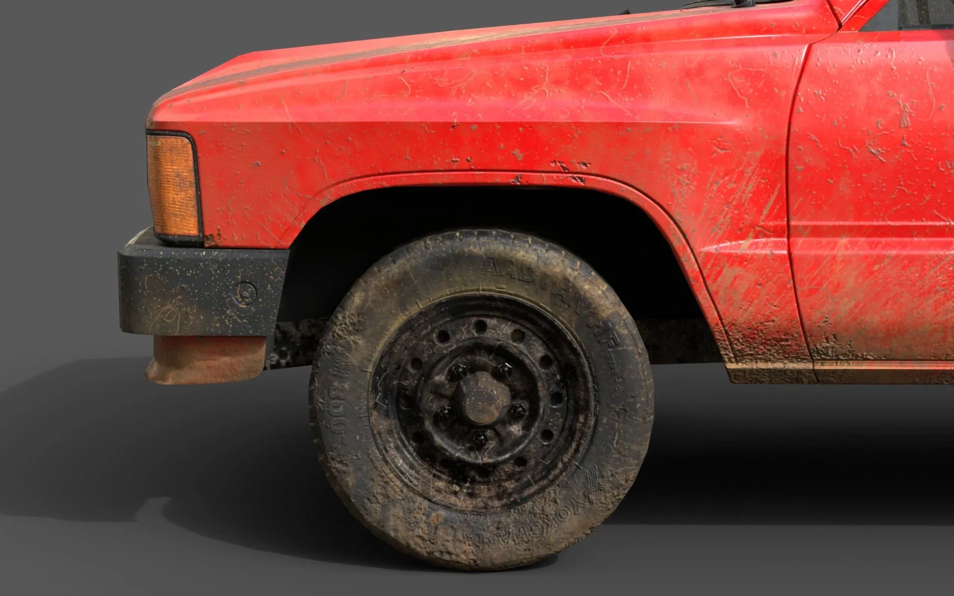 Toyota Hilux 1983 Lowpoly Model