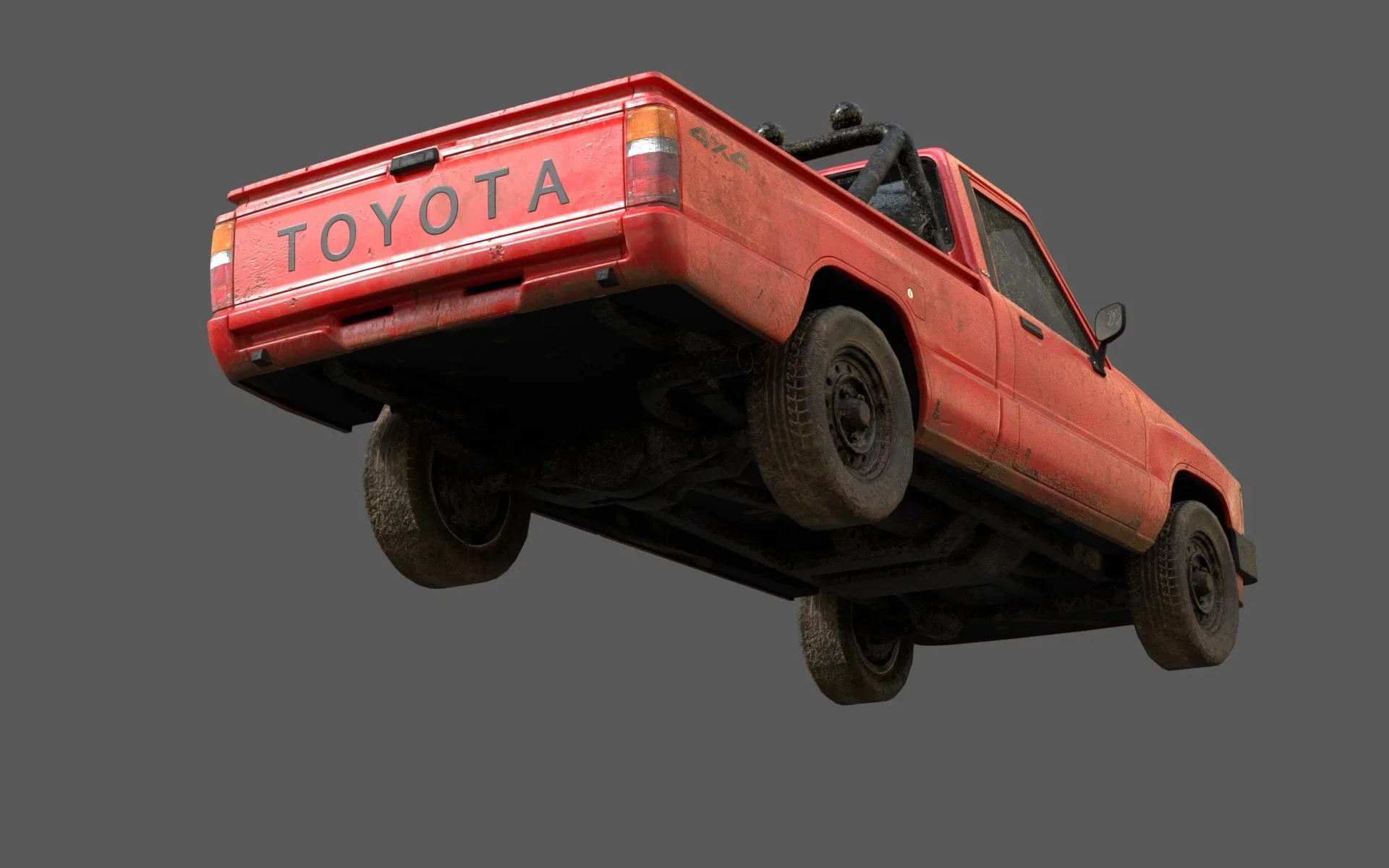 Toyota Hilux 1983 Lowpoly Model