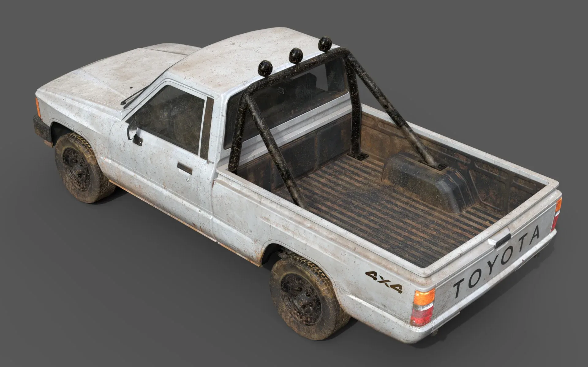 Toyota Hilux 1983 Lowpoly Model