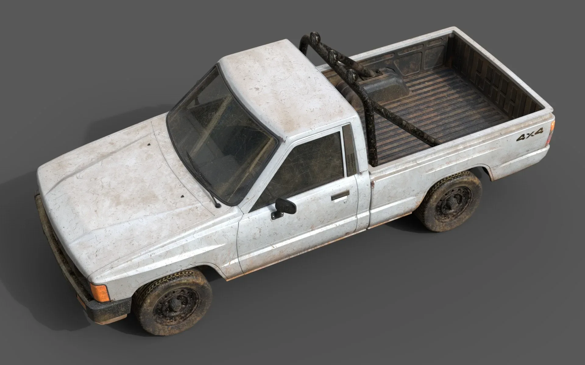 Toyota Hilux 1983 Lowpoly Model