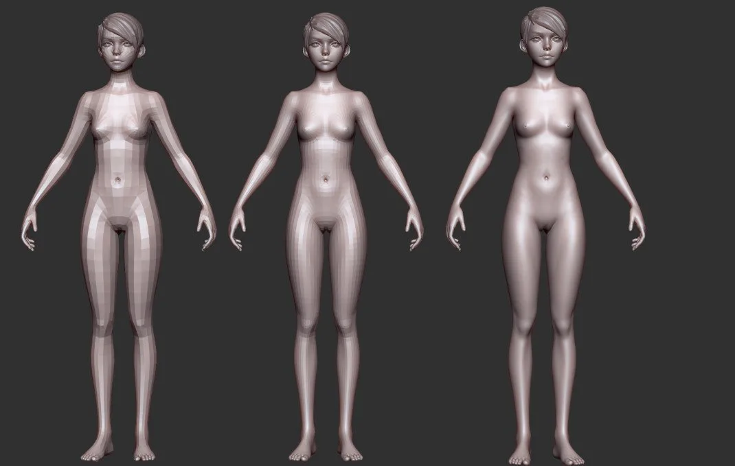 Stylized Cartoon Female Mercine NSFW Edition