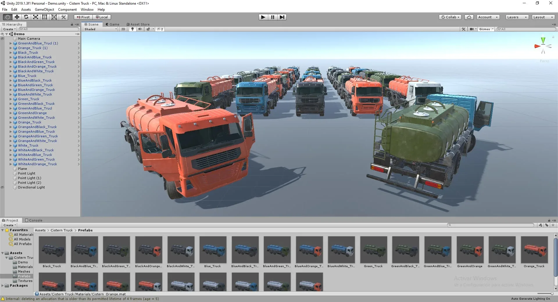 Cistern Tanker Truck Pack - Unity3D