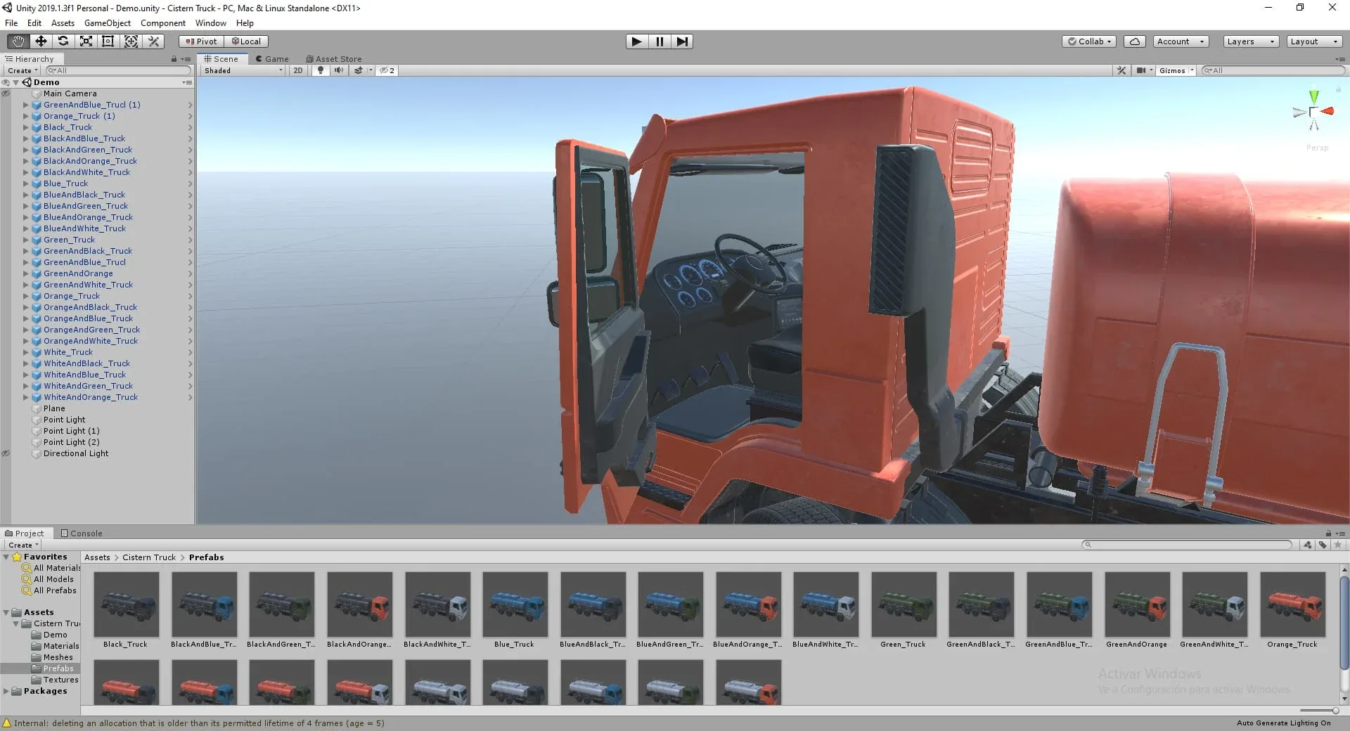 Cistern Tanker Truck Pack - Unity3D