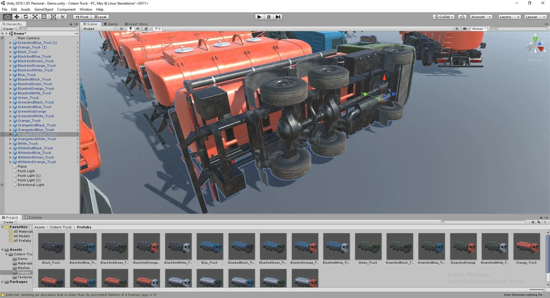 Cistern Tanker Truck Pack - Unity3D