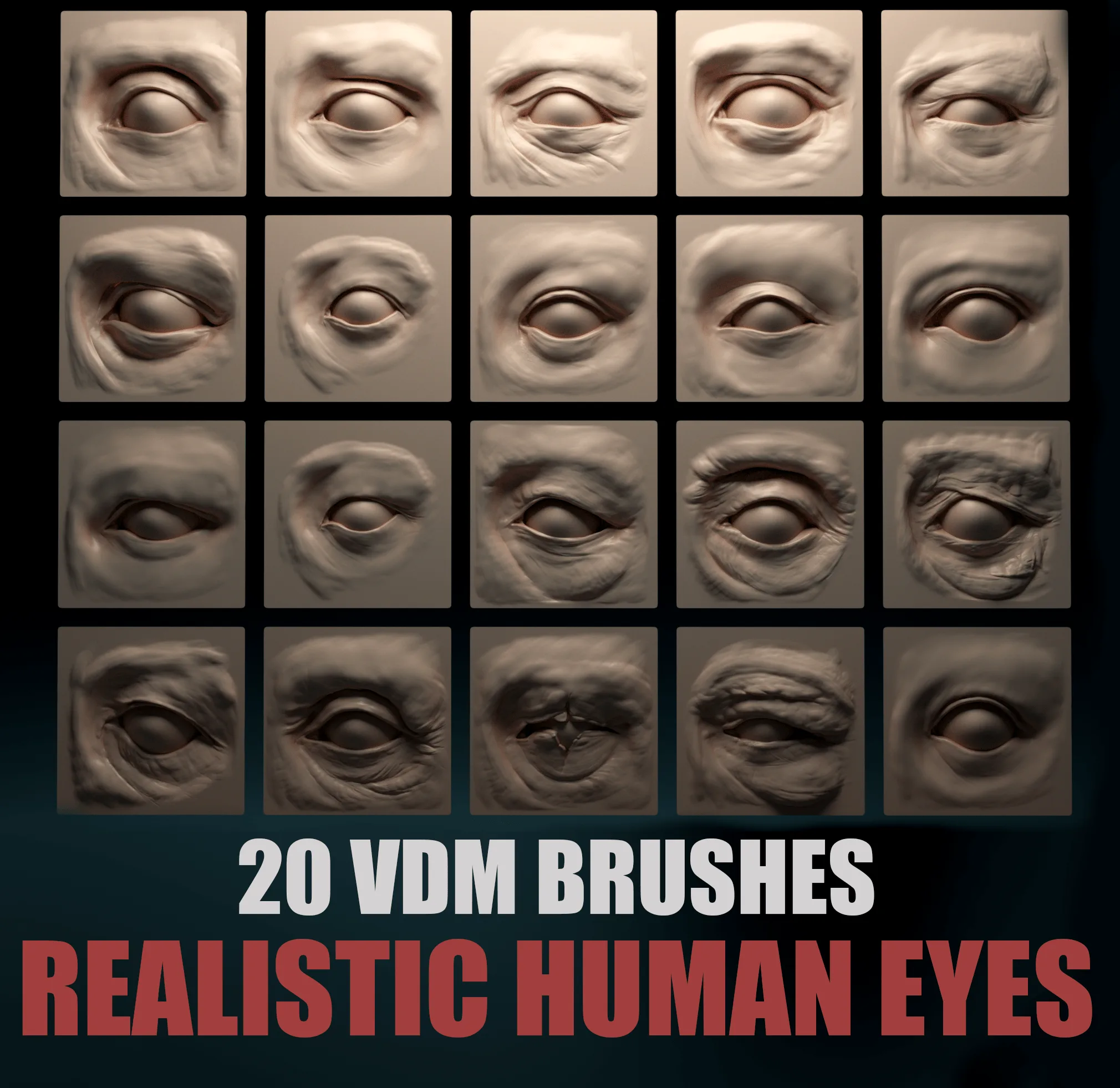 Human Eyes - 20 VDM Brushes