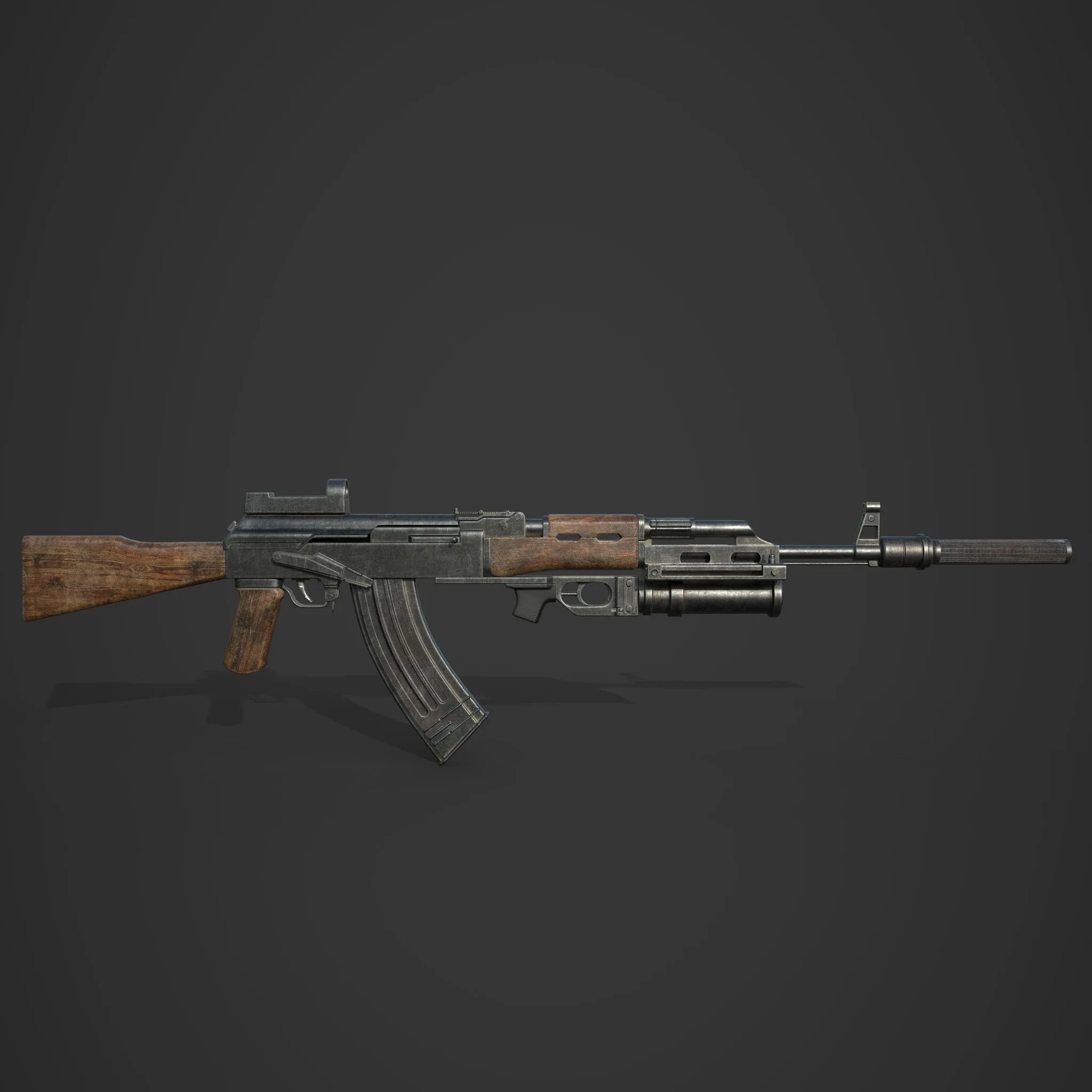 Ak47 - Game Ready 3D Model