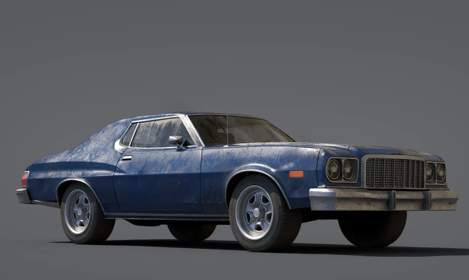 Muscle Car - Lowpoly Model