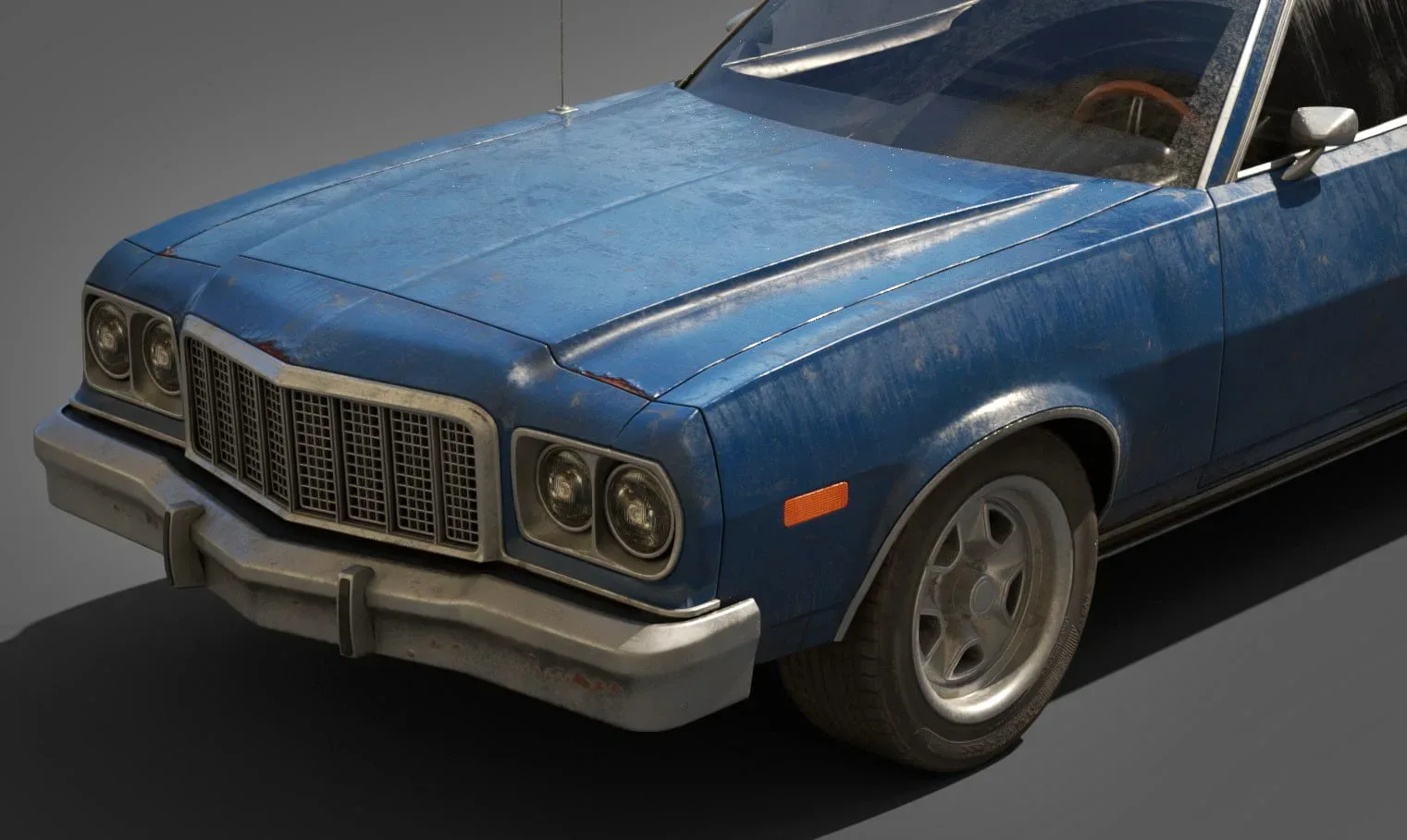 Muscle Car - Lowpoly Model