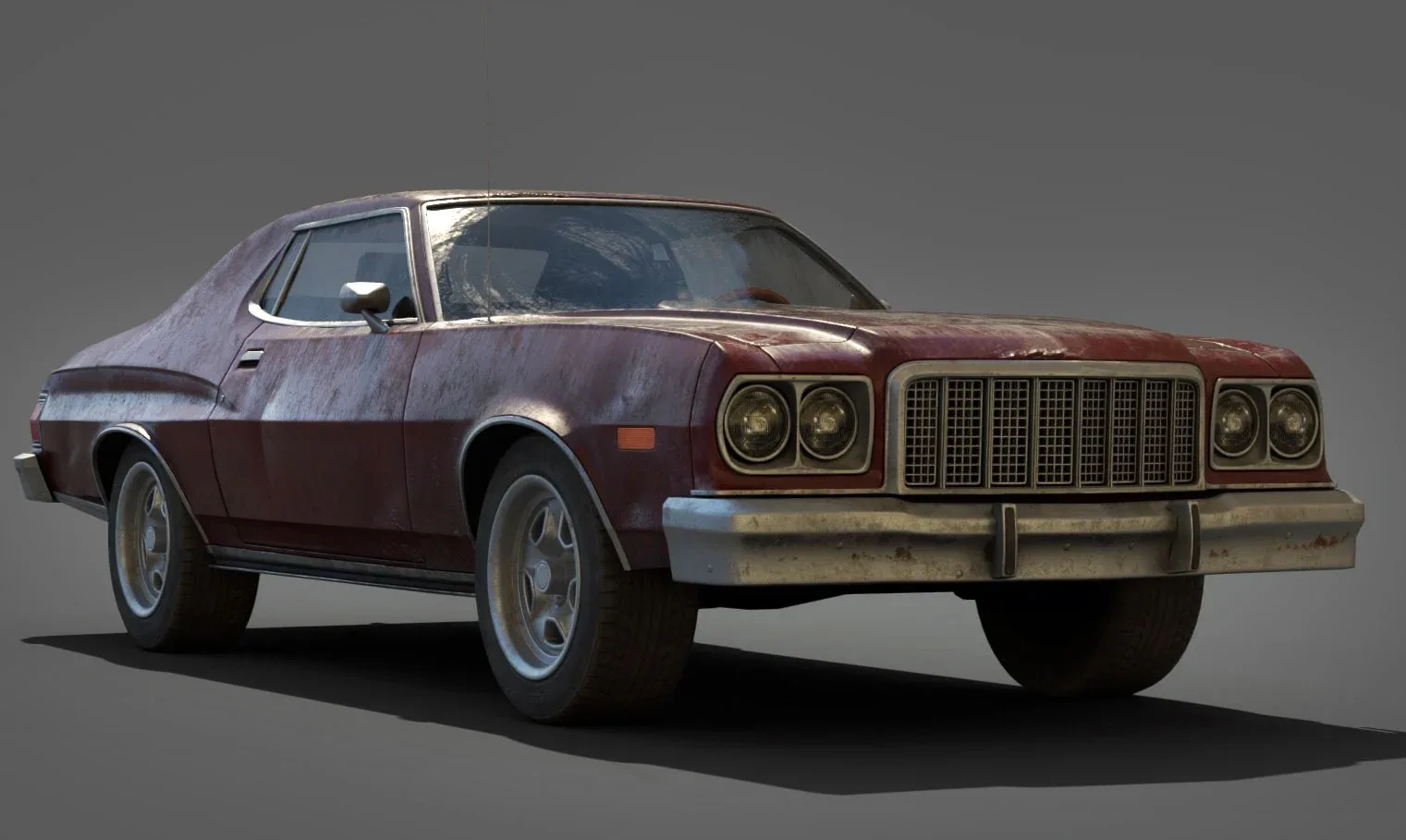 Muscle Car - Lowpoly Model