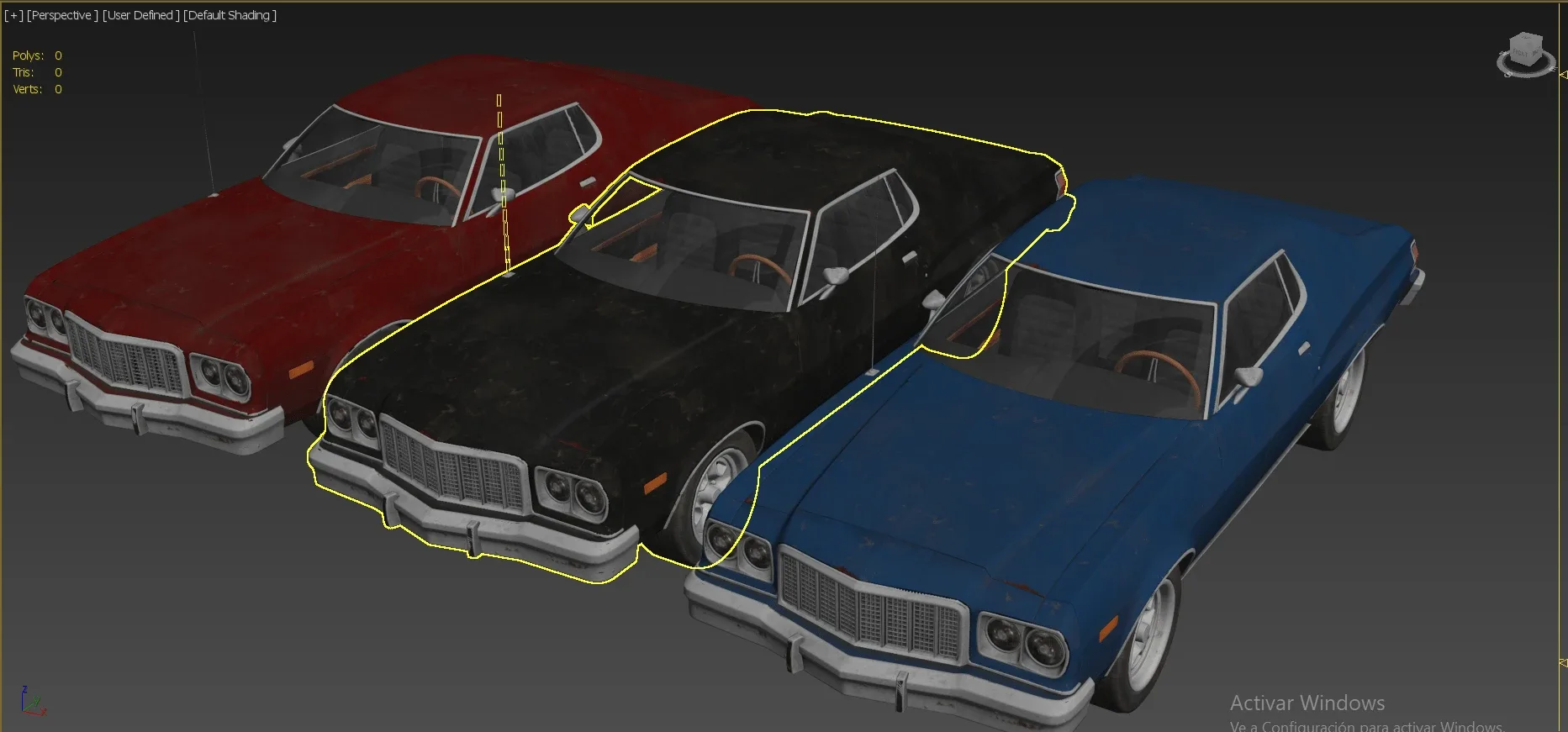 Muscle Car - Lowpoly Model