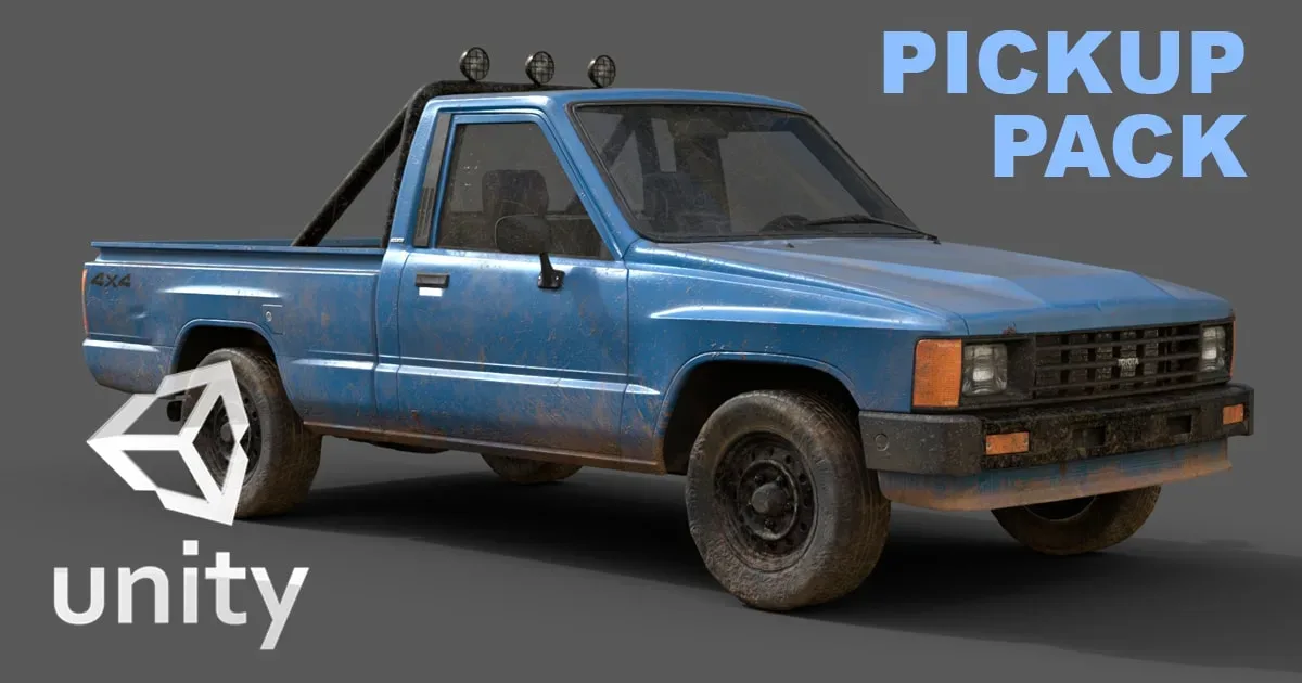 Unity3D Pickup Vehicle Pack