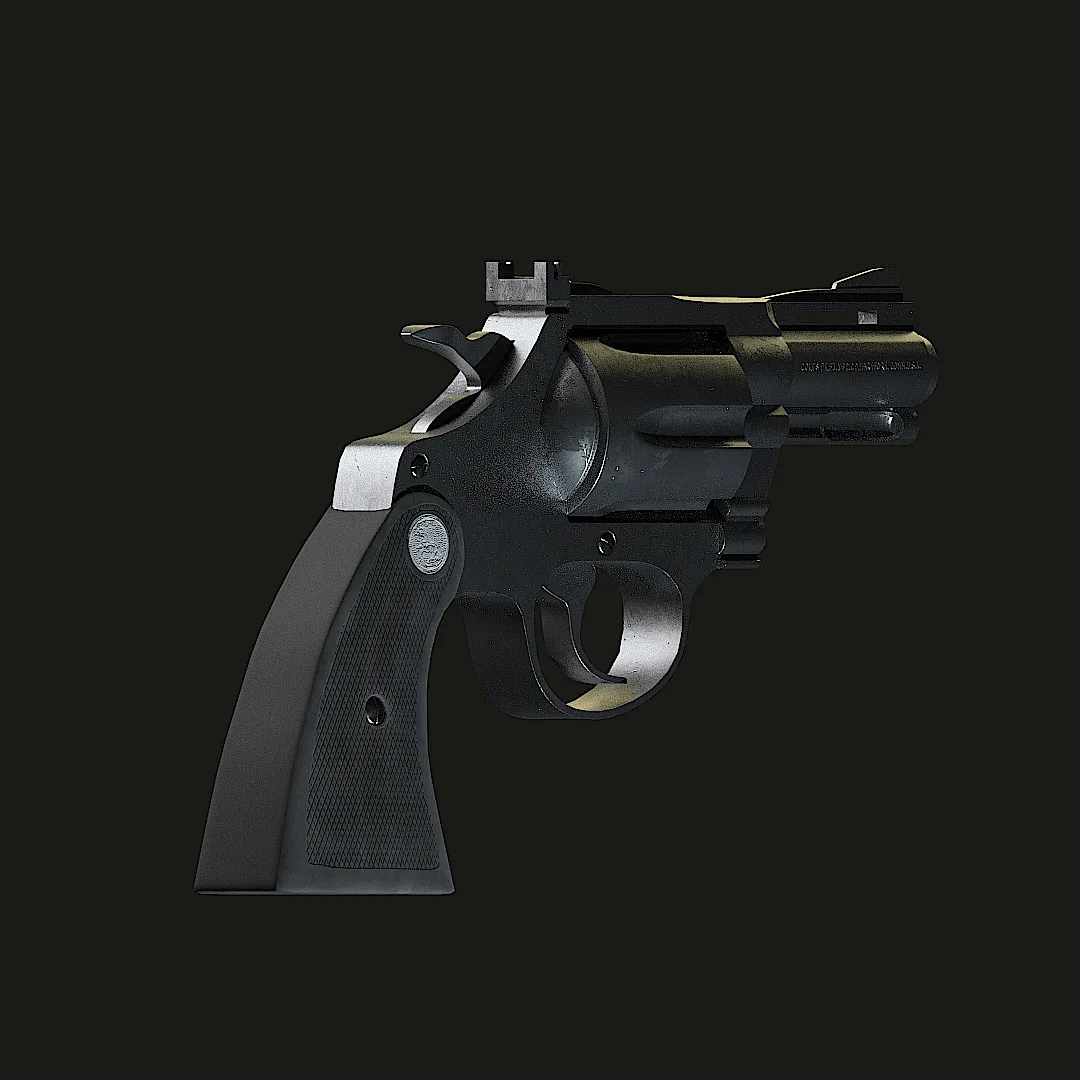 Colt Diamondback - Game Ready Gun Model