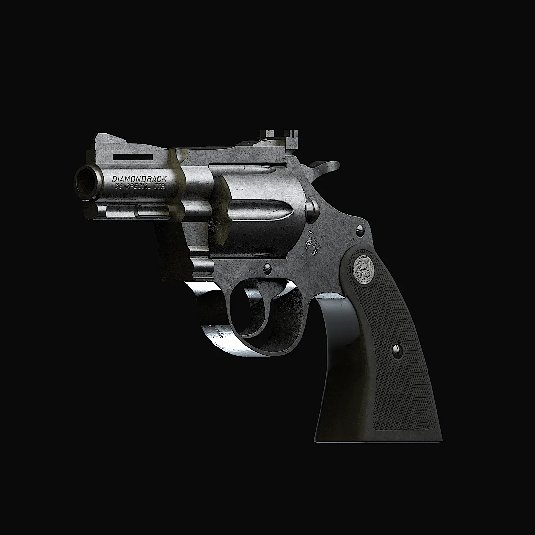 Colt Diamondback - Game Ready Gun Model