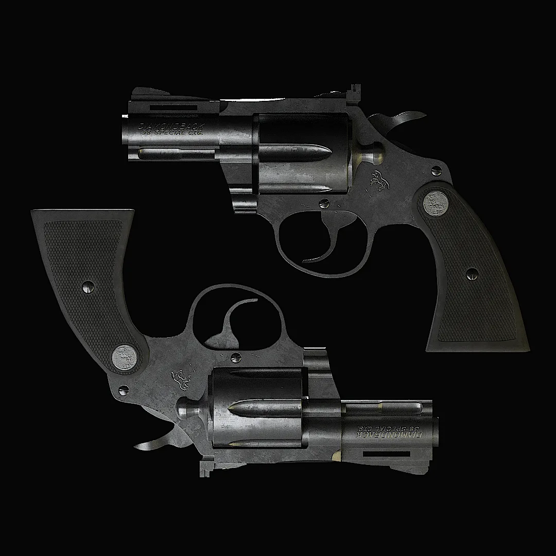 Colt Diamondback - Game Ready Gun Model