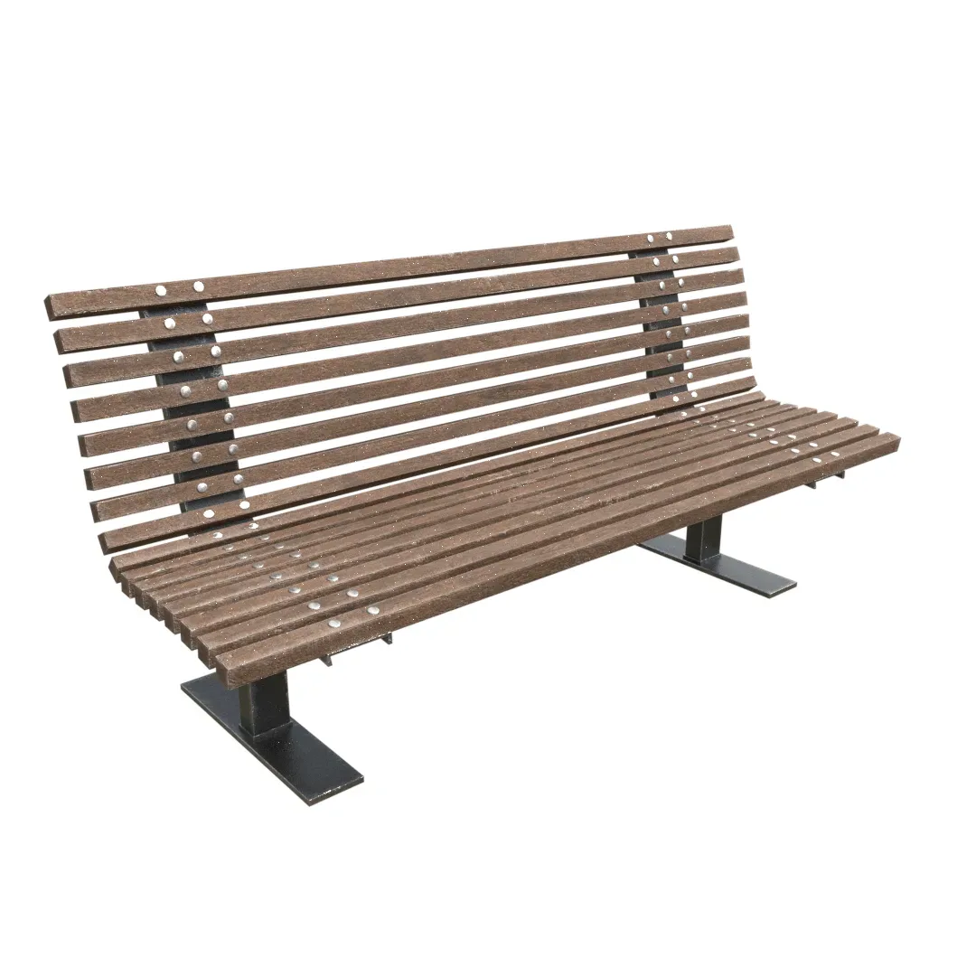 Wooden Bench - Game Ready Model