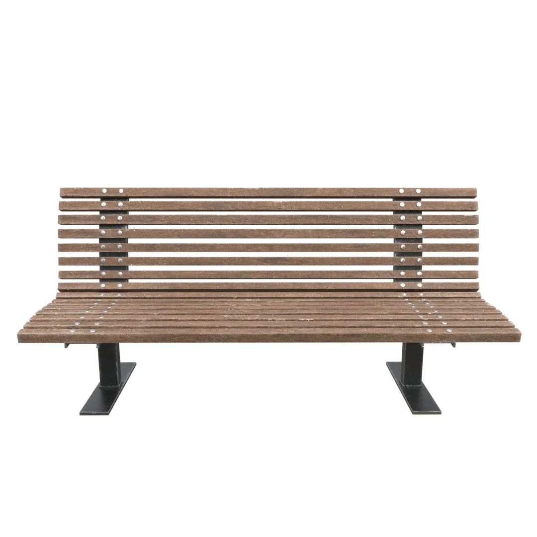 Wooden Bench - Game Ready Model