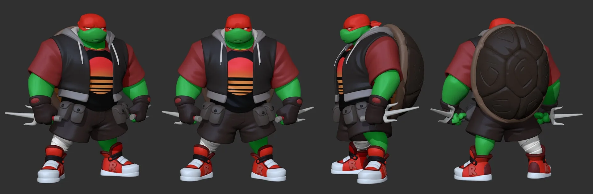 TMNT Raphael - Free Maya Rig