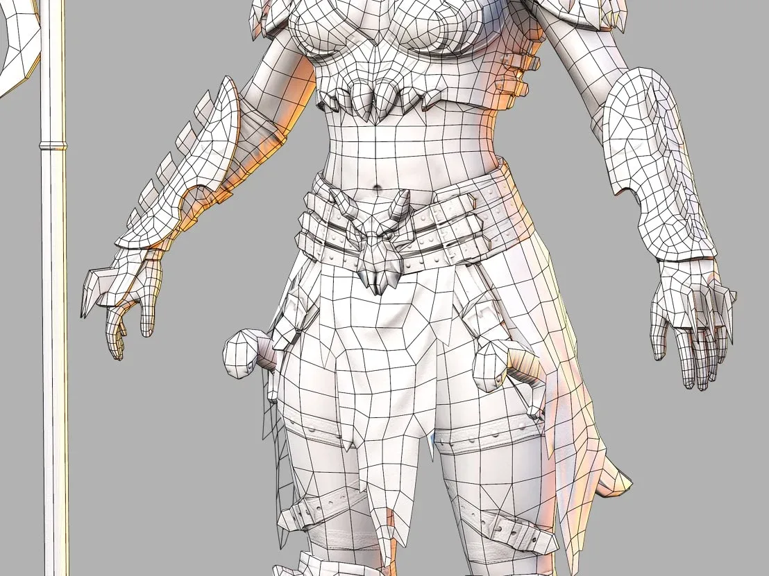 Female Barbarian Warrior Vol. 2: Game Ready Workflow