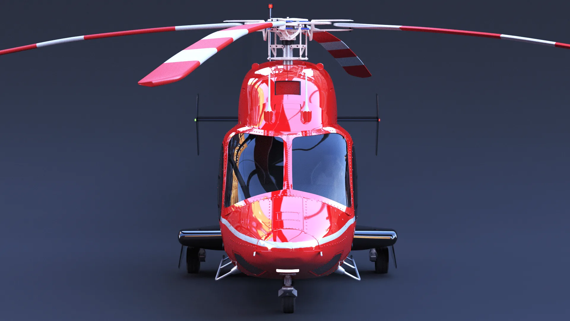 Bell 429 Helicopter + Blender Rig